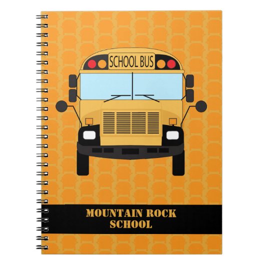 教室先生と黄色いスクールバスの運転手 ノートブック (正面)