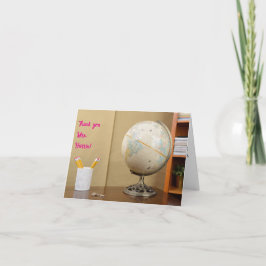 教室先生感謝の日 サンキューカード