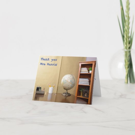 教室先生感謝の日 サンキューカード (正面)