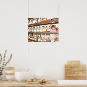 教室内の理科学生 ポスター (キッチン)