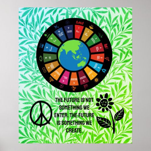 教室感動的オフィスホームウォールアートカスタム ポスター (正面)