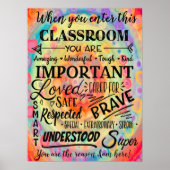 教室感動的カラフル先生 ポスター (正面)