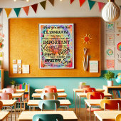 教室感動的カラフル先生 ポスター