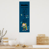 教室用クールの算数ポスター引用文 ポスター (キッチン)