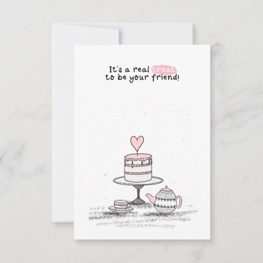 教室用バレンタインカード ノートカード (正面)