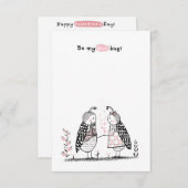 教室用バレンタインカード ノートカード (正面/裏面)