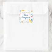 教室蔵書票 スクエアシール (バッグ)