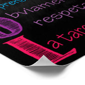 教室規スペインの則ポスター ポスター (角)