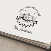 教室「ライブラリから」蔵書票フローラ セルフインキングスタンプ