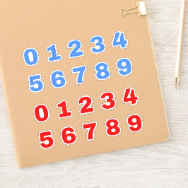 教室（子供）の数値ステッカー シール