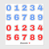 教室（子供）の数値ステッカー シール (シート)