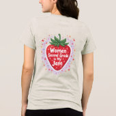 教師おもしろいシャツ | 2年生がジャム トライブレンドTシャツ (裏面)