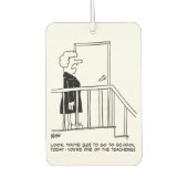 教師が学校に行きたくない カーエアーフレッシュナー (正面)