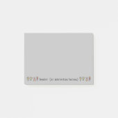 教師であることと、知的でカッコいい人であること、それにインスピレーションを与える名言を残すこと ポストイット (正面)