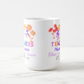 教師という命が育む種を植える コーヒーマグカップ (中央)