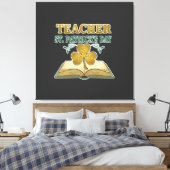 教師と生徒　２０２６年度 - 知識は光 キャンバスプリント (インサイチュ (寝室))