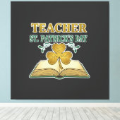 教師と生徒　２０２６年度 - 知識は光 キャンバスプリント (インサイチュ (ウッドフロア))