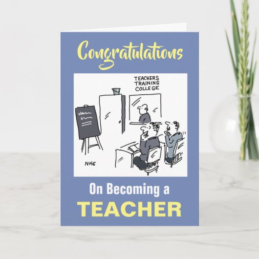 教師になおめでとう カード (正面)