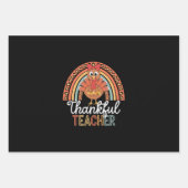 教師に感謝する恵まれた学校 ラッピングペーパーシート (正面)