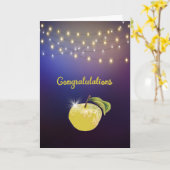 教師のためのゴールドアップル賞 カード (黄色い花)