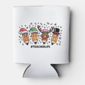 教師のクリスマス鉛筆 教師生活 メリークリスマス 缶クーラー (正面)