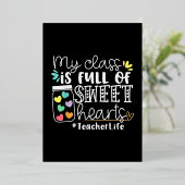 教師のバレンタインデー 箔シーズンカード (立ち正面)