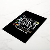 教師のバレンタインデー 箔シーズンカード (回転した状態)