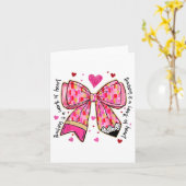 教師の仕事は心の仕事 鉛筆リボン 教師 バレンタイン カード (黄色い花)