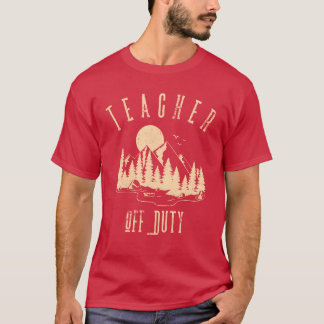 教師の休暇キャンプ仲間 Tシャツ