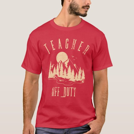 教師の休暇キャンプ仲間 Tシャツ (正面)