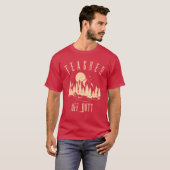 教師の休暇キャンプ仲間 Tシャツ (正面フル)