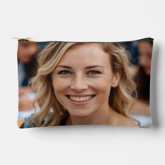 教師の写真をカスタマイズ・パーソナライズ アクセサリーポーチ (正面)