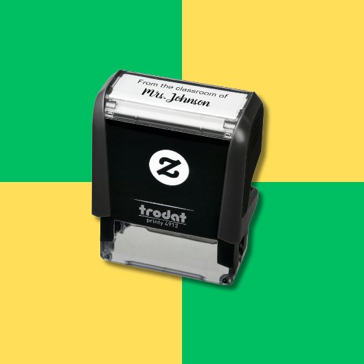教師の名前からの贈り物 テンプレート セルフインキングスタンプ