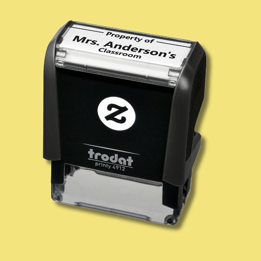 教師の名前 授業クラス セルフインキングスタンプ