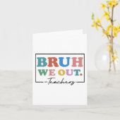 教師の夏休み 学校の年の終わり カード (黄色い花)