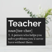 教師の定義 招待状 (スタンド正面)