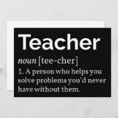 教師の定義 招待状 (正面/裏面)