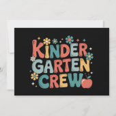 教師の新学期 幼稚園チーム 招待状 (正面)