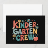 教師の新学期 幼稚園チーム 招待状 (正面/裏面)