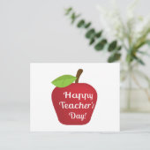 教師の日アップル ポストカード (スタンド正面)