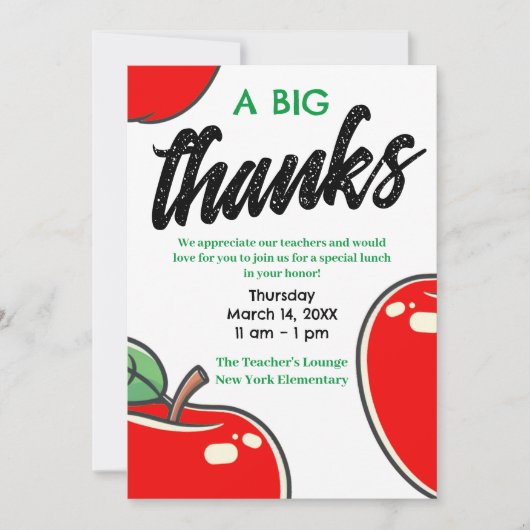 教師の日 | 教師への感謝を込めて 招待状