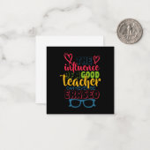 教師の日 良い先生の影響 ノートカード (正面/裏面インサイチュ)