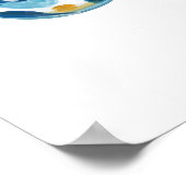 教師の生活卵、レトロ、ヴィンテージ ポスター (角)