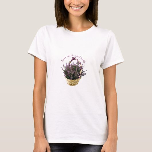 教師の皆さん、ラベンダーを植えて Tシャツ (正面)
