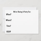 教師の退職パーティー招待状 招待状 (裏面)