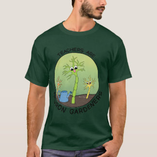 教師はニューロンの庭師 レトロなデザイン Tシャツ