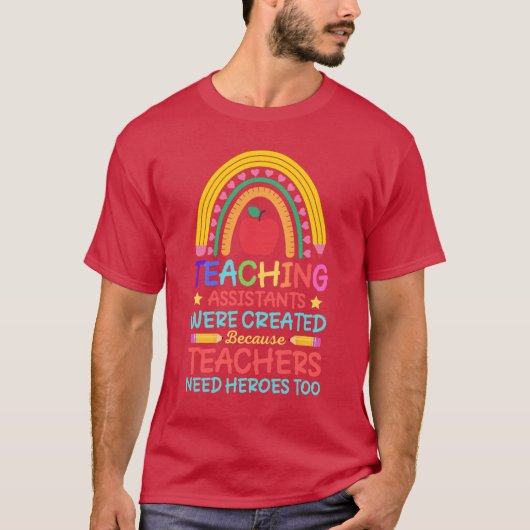 教師は必要とするヒーローた Tシャツ (正面)