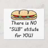 教師への感謝の気持ちを表す面白いギフト - 代行教師の名言 ポストカード (正面)