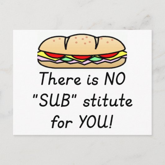 教師への感謝の気持ちを表す面白いギフト - 代行教師の名言 ポストカード (正面)