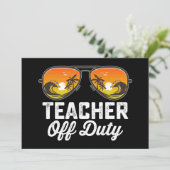 教師オフデューティーサングラス 学校最後の日 招待状 (スタンド正面)